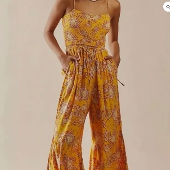 Free People Marigold Combo Little Of Your Love Jumpsuit. - Picture 7 of 13